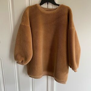 Capulet insulated fleece oversized pullover